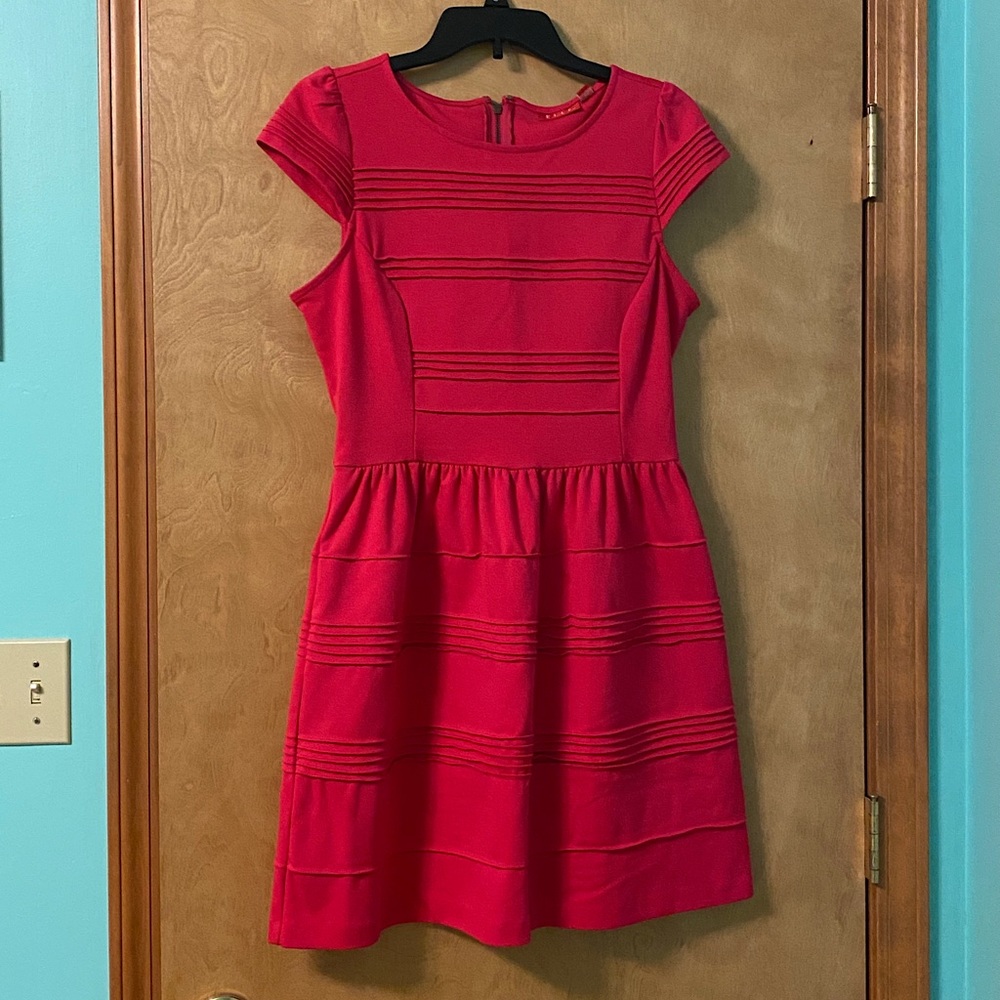 ELLE Pintuck Dress